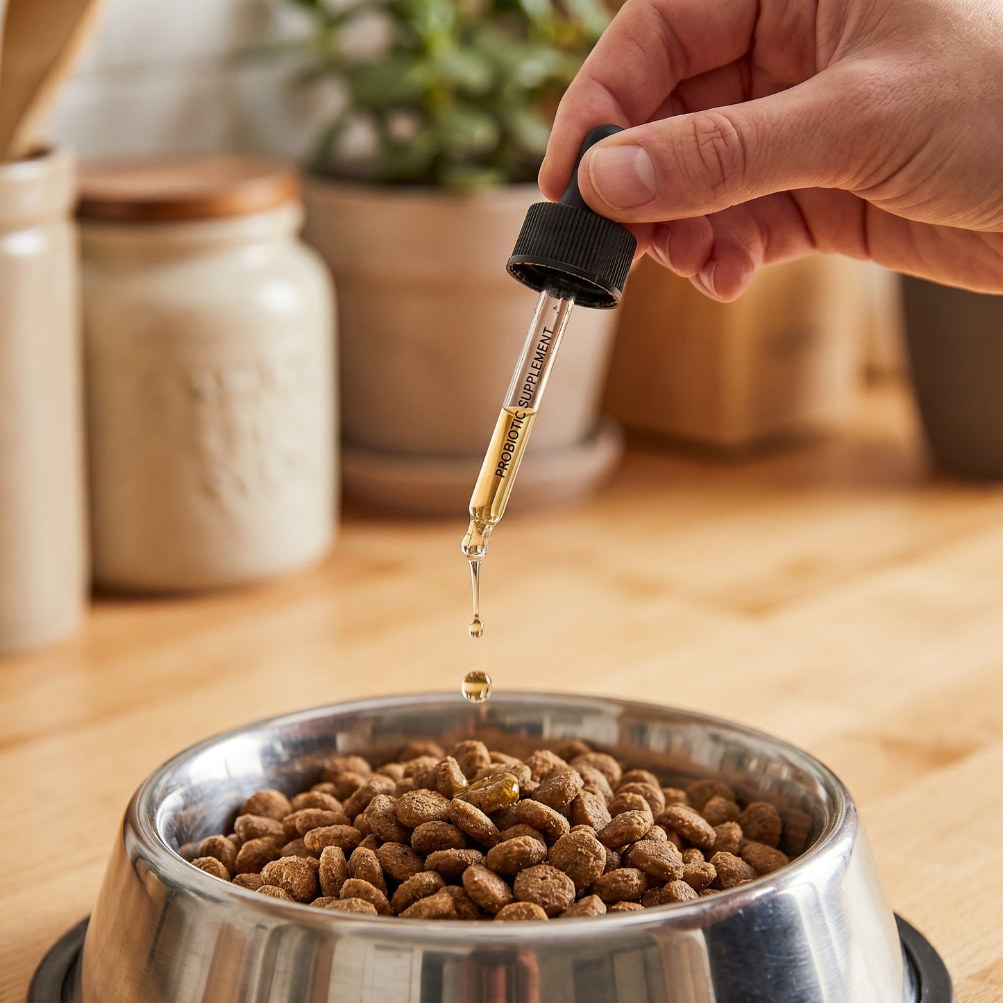 How to use NOR GUT GUARD dropper on pet food